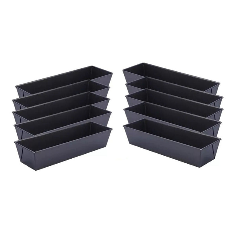 Moldes Reposteria Moldes Rectangulares X10 Pan Queque 35cm