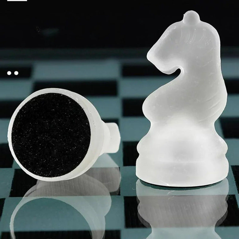 Tablero Ajedrez Juego Ajedrez Tablero Ajedrez De Cristal