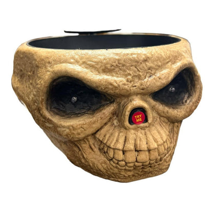 Bowl Dulces Calavera Halloween Mano De Huesos Movimiento