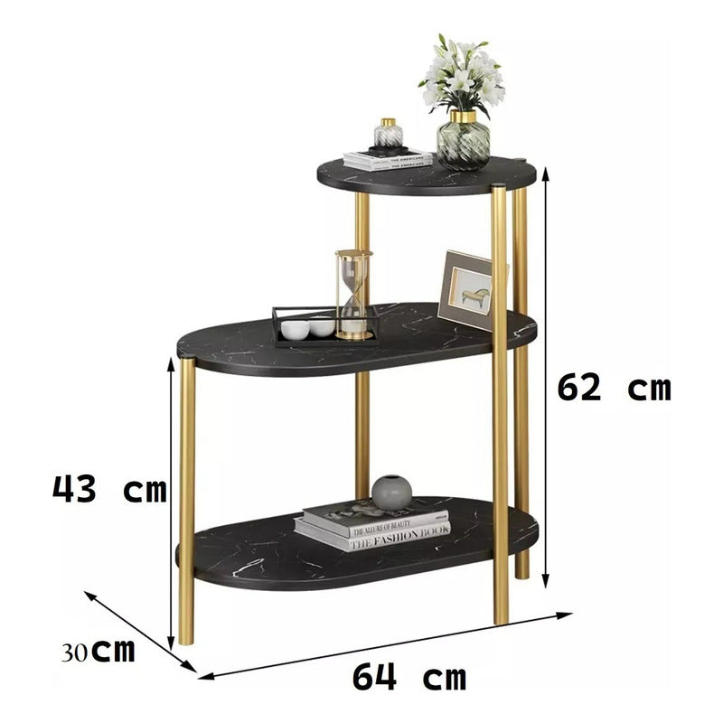 Mesa Centro 3 Niveles Mesa Auxiliar Decorativa Mesa Lateral