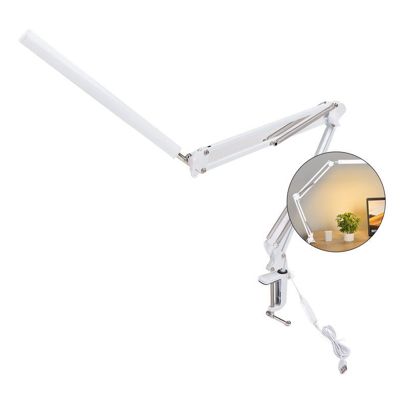 Lampara Led Escritorio Usb Lampara Articulada Con Abrazadera