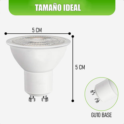 Pack X4 Ampolleta Led 7w Ampolletas Led Gu10 Bombilla Led 7w