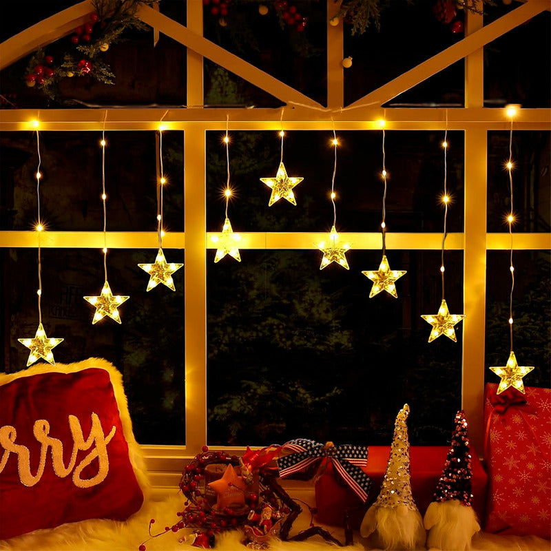Luces Led Navidad Guirnalda Cortina Led Cascada Navideña