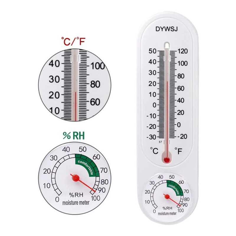 Pack X3 Termometro Higrometro Analogico Medidor Temperatura