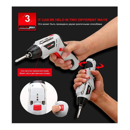 Atornillador Eléctrico Atornillador Inalambrico + Set 45 Pz