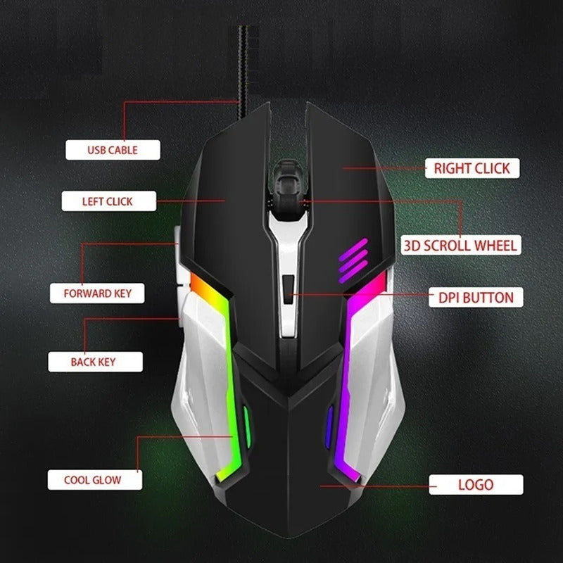 Mouse Gamer Para Pc Mouse Mouse Rgb Mouse Gamer Barato