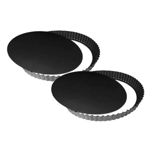 Pack X2 Molde Desmontable Tartaleta Molde Kuchen Molde 28 Cm