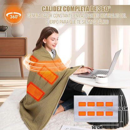 Manta Calentadora Manta Recargable Portatil Manta Calefactor Manta Arcashopping Calefactora Usb Manta Calefactora De Franela Manta Calefactora Eléctrica Chal Térmico Para Mujer