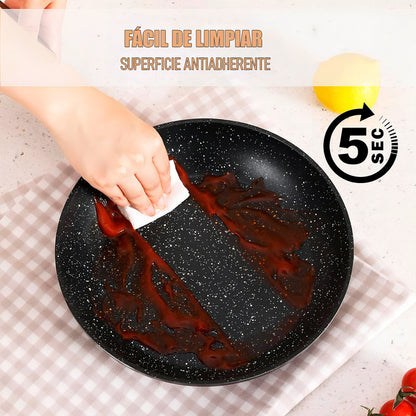 Juegos De Olla Bateria De Ollas Juego De Bateria Cocina Keep Arcashopping Juego De Ollas Y Sartenes Antiadherentes Bateria De Ollas 5 Piezas Keep Bateria De Ollas Granito Black
