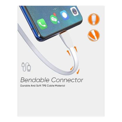 Cable Carga Rapida Tipo Lightning  2.1a Cable Usb 1 Metro