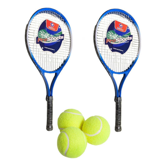 Set 2 Raquetas De Tenis + 3 Pelotas Raqueta Tenis Con Funda