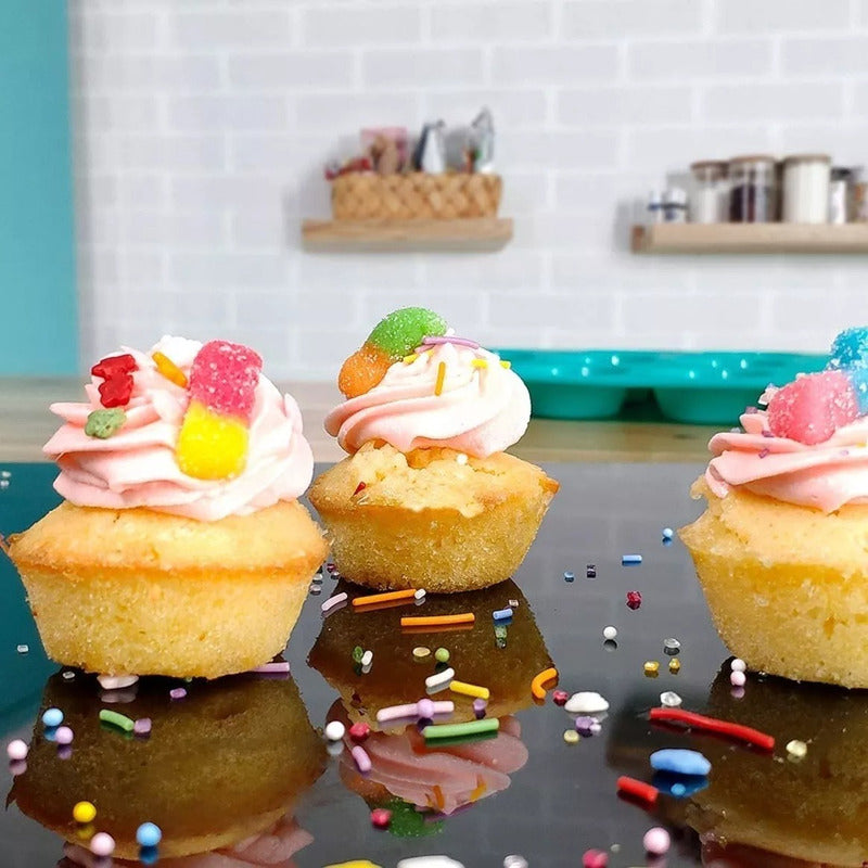 Pack X2 Molde Cupcakes Molde De Silicona 12 Cup Molde Muffin