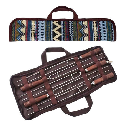 Set 5 Brochetas En Forma De U Para Asado Pinchos Anticucho