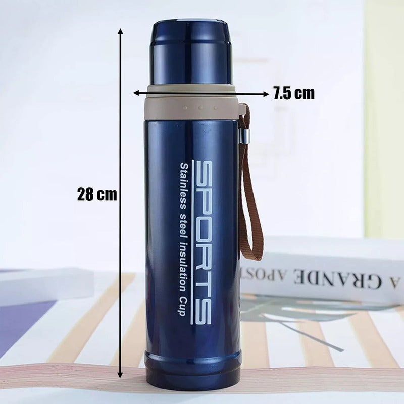 Recipiente Termico Acero Inoxidable Azul Vaso Cilindrico Termico Termo Agua Y Cafe Caliente 750ml Recipiente Bebidas Frias Azul Arcashopping Vaso Termico Para Cafe Termo Agua Caliente 750ml Portatil