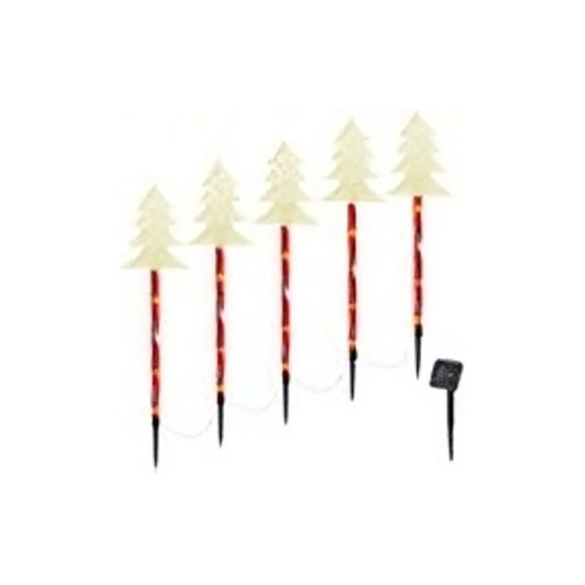Pack X5 Luces Navideñas Solares Arbol Calida Pack Luces Navidad Exterior Solares X5 Pack X5 Estaca Navieña Arbol Calida Arcashopping Pack X5 Luces Navideñas Estacas Solares Luces Navidad Solar