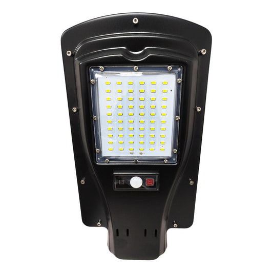 Foco Solar 30w Foco Solar Exterior Led Sensor De Movimiento Carcasa Negro Luz Blanco Frío