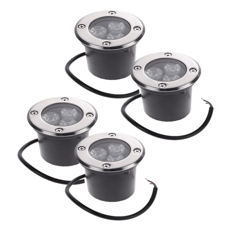 X4 Focos Embutidos Led Focos Embutidos Focos Piso 3 W Exteri
