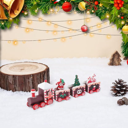 Tren Madera Adornos Navideños Decoración Hogar Navidad Regal