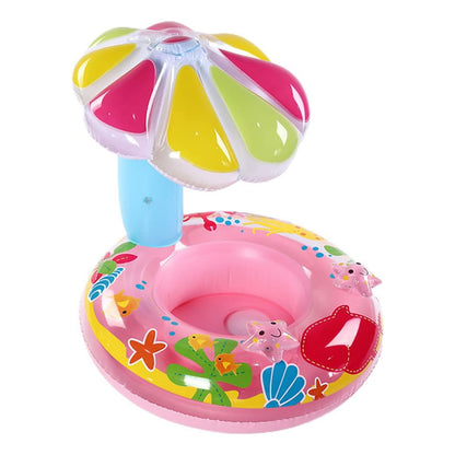 Flotador Inflable Para Niños Sombrilla Piscina Bebes