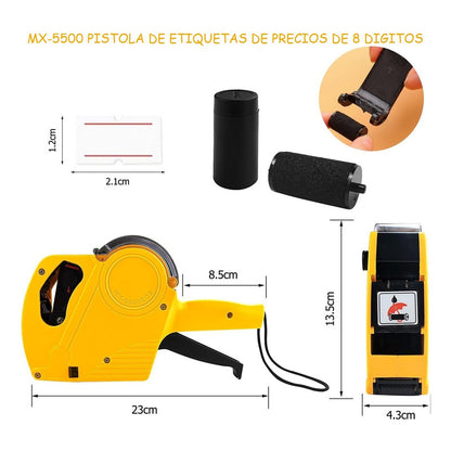 Maquina Etiquetadora De Precio Pistola Etiquetas 8 Dígitos