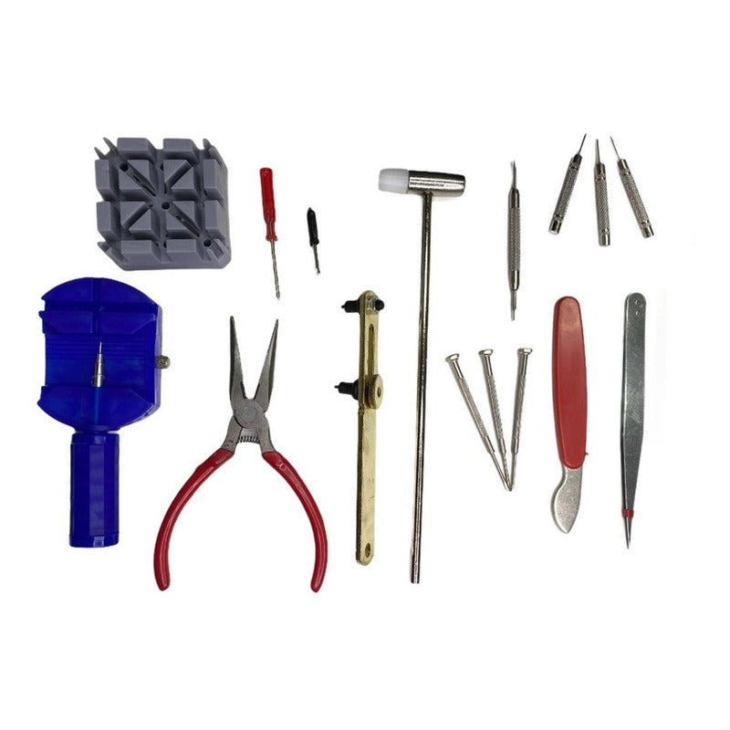 Kit 16 Piezas De Herramientas De Relojeria Herramientas Relo