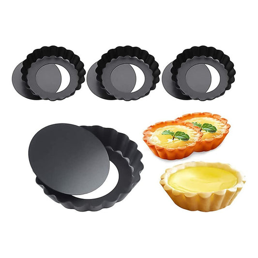 X4 Molde Desmontable Molde Mini Tartaleta Molde Kuchen Mini