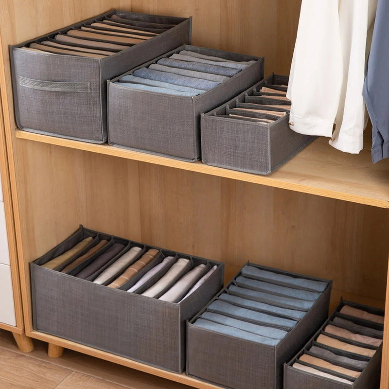 Pack X3 Organizador De Ropa 9 Divisores Ropa Interior