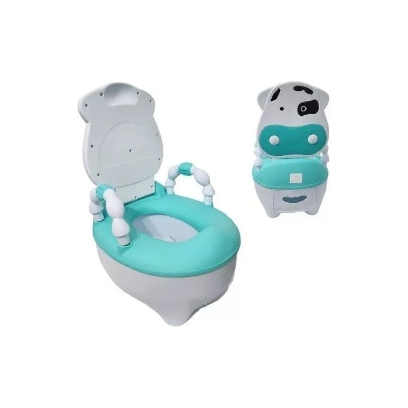Pelela Baño Niños Aprendizaje Tipo Wc Animales Infantil Color Verde