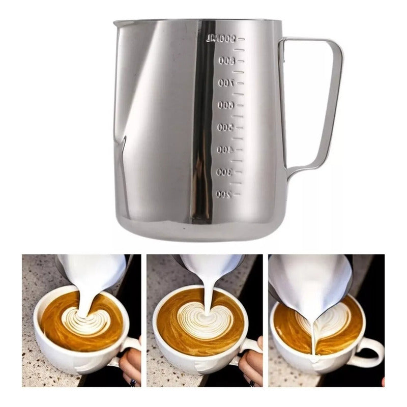 Jarra De Leche Espumante Jarra Para Texturizar Barismo 900ml