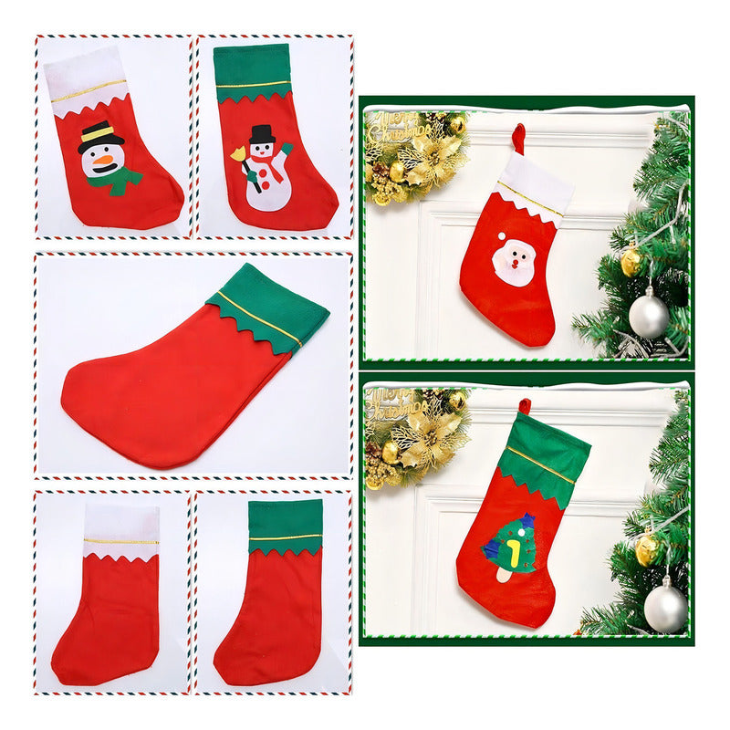Pack X6 Botas Navideñas Adornos De Navidad Botas Colgantes Arcashopping Botas Navideñas Personalizadas Botas De Navidad Para Regalo Medias Navideñas Botas Con Diseño Navideñas