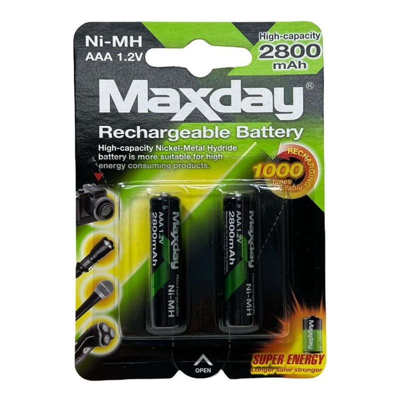 Pilas Recargables Aaa Pila Aaa Pack X4 Pilas 2800mah Recarga