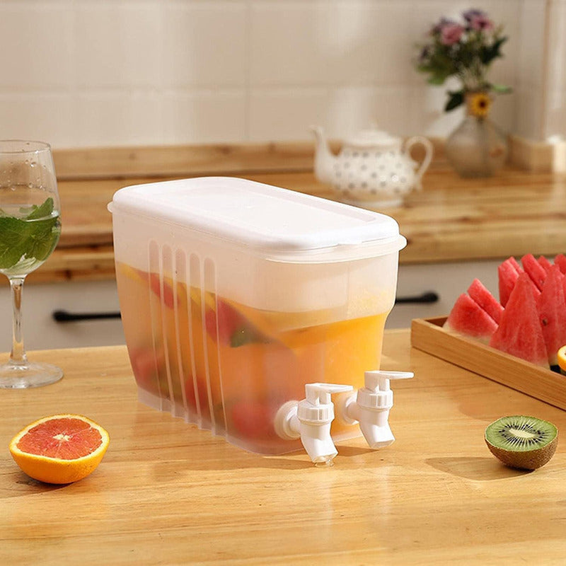 Jarras Jugo Bebidas Limonada Dispensadora Agua Doble Grifo