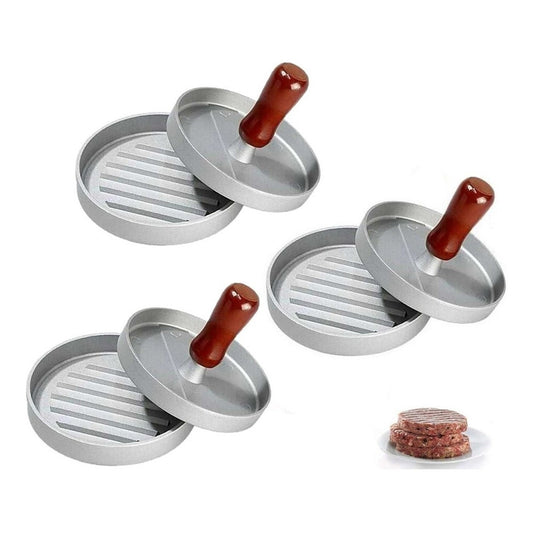 Pack X3 Molde Hamburguesa Prensa Para Hamburguesas Asado