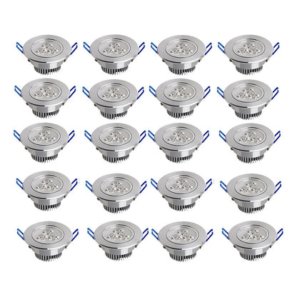 Pack X20 Foco Led Embutido Luminaria Led 3w Focos Embutidos