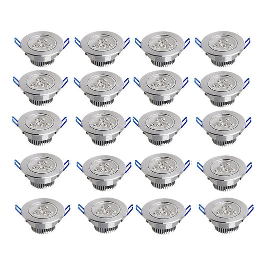 Pack X20 Foco Led Embutido Luminaria Led 3w Focos Embutidos