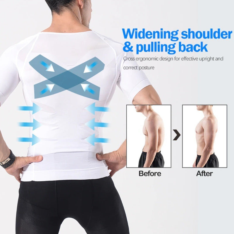 Polera Reductora Polera Faja Compresion Hombre Adelgazante H