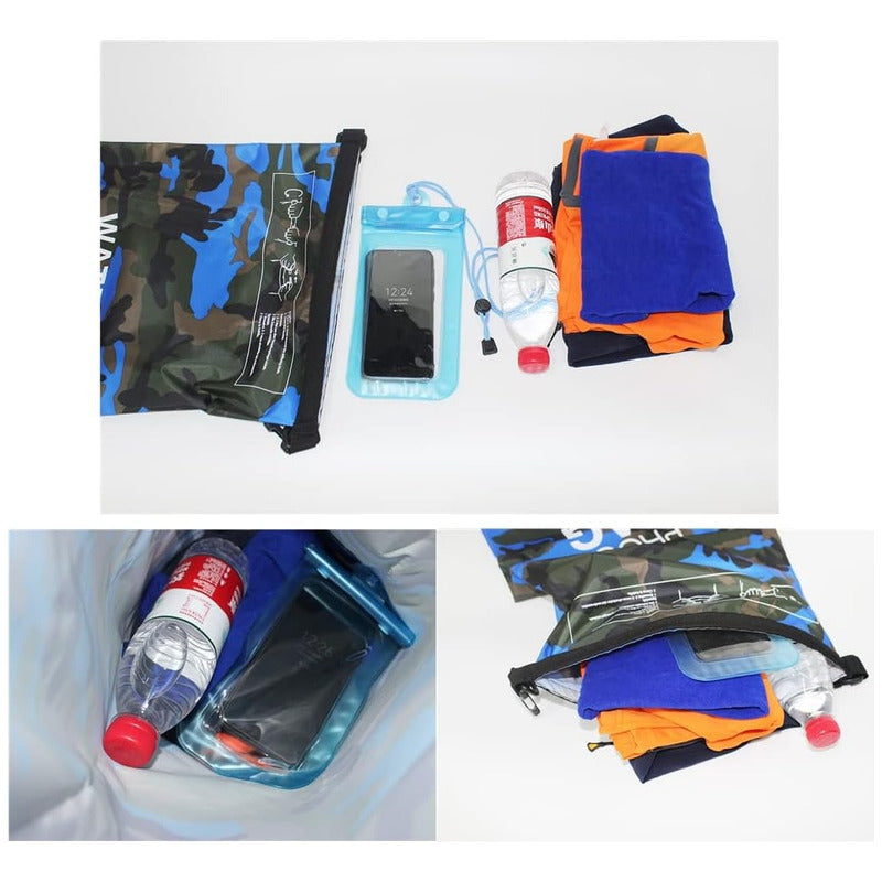 Bolso Seco Impermeable Mochila Camping 15 Litros Waterproof