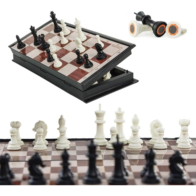 Tablero Ajedrez Plegable Ajedrez Magnético Juego De Ajedrez