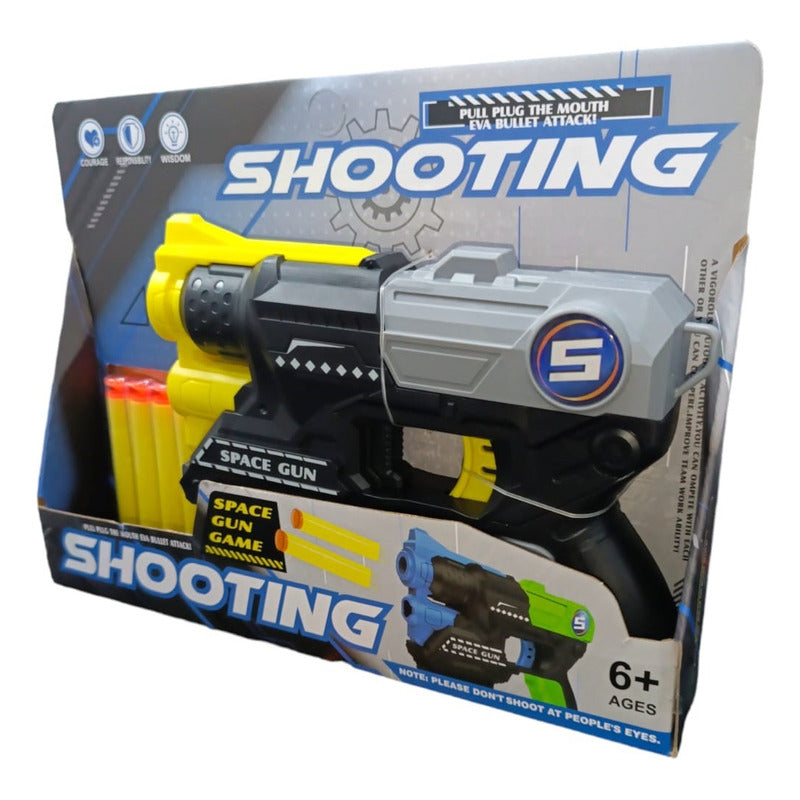 Pistola De Dardos Pistola De Juguete Lanza Dardos Niños