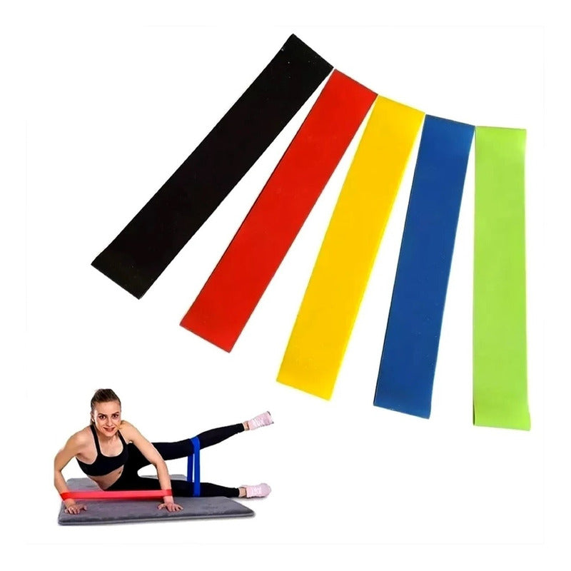 Set Bandas Elasticas Kit Bandas Resistencia Ejercicio 16 Pz