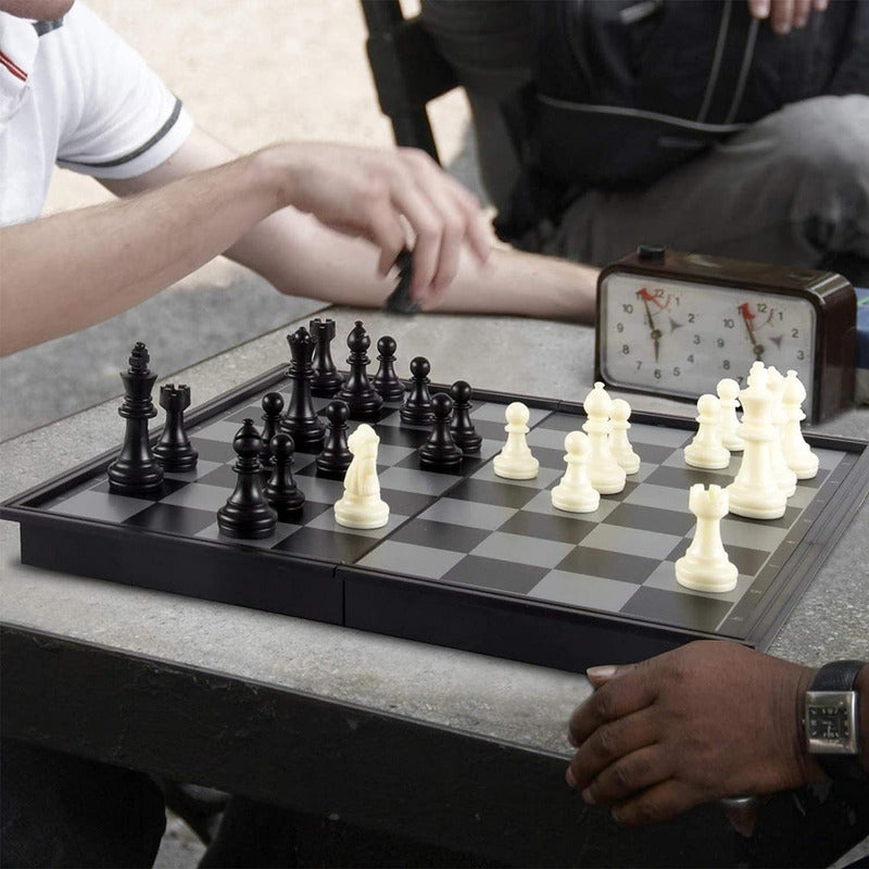 Tablero Ajedrez Plegable Ajedrez Magnético Juego De Ajedrez