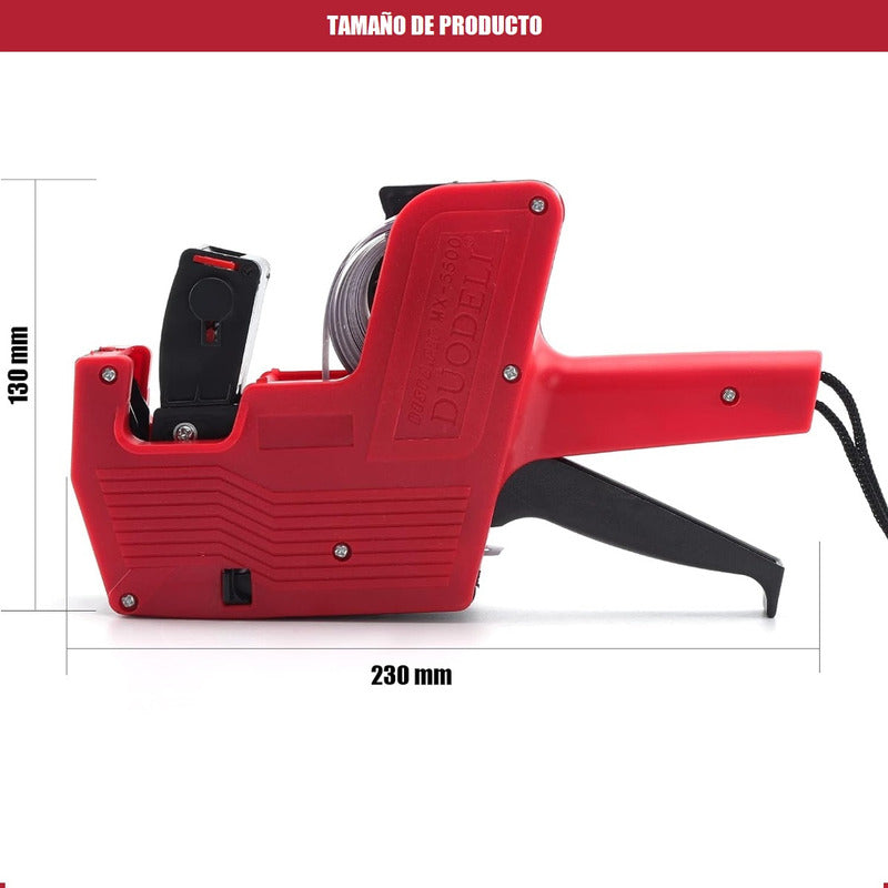 Maquina Etiquetadora De Precio Pistola Etiquetas 8 Dígitos