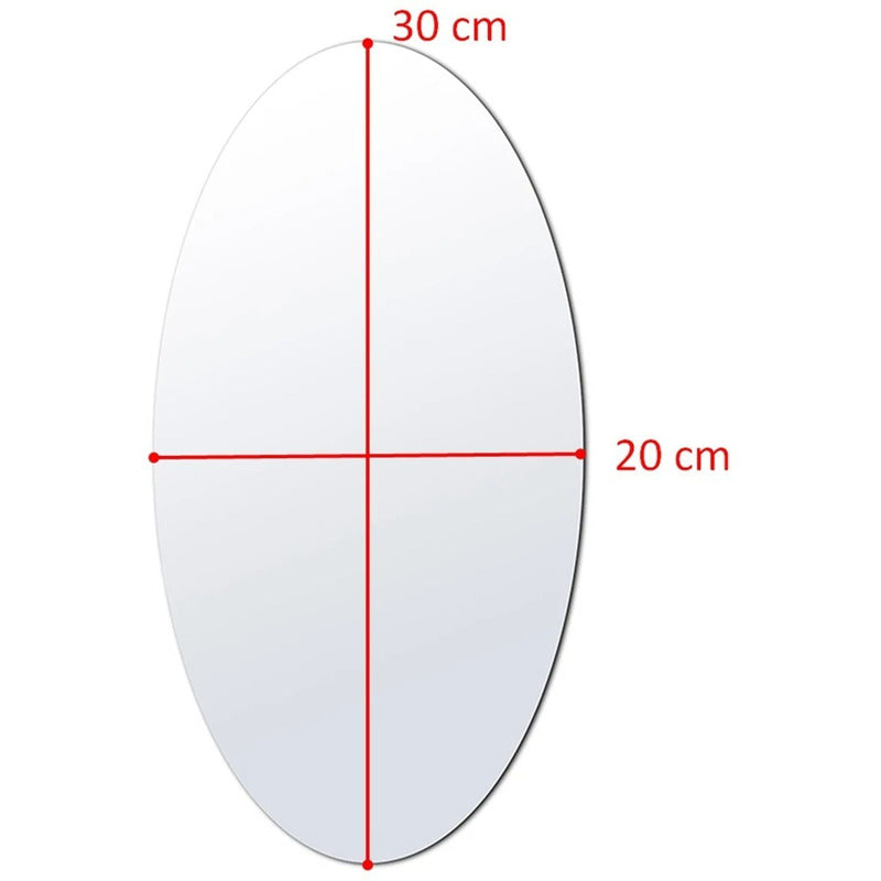 Set 2 Lamina Espejo Adhesivo 20x30cm Espejo Decorativo Vinil