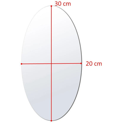 Set 2 Lamina Espejo Adhesivo 20x30cm Espejo Decorativo Vinil