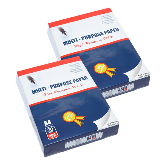 Pack X2 Resma Tipo Carta Equalit 1000 Hojas Papel Multiuso