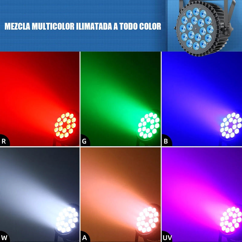 Luces Led Discoteca 18 Led Luces De Fiesta Led Rgb Dmx Bola