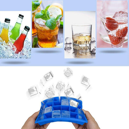 Molde Hielo Silicona Cubetera Hielo Helado Moldes 24 Cubos