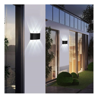 Pack X3 Lampara Led Focos Exterior Pared 6w Luz Fria 6000k