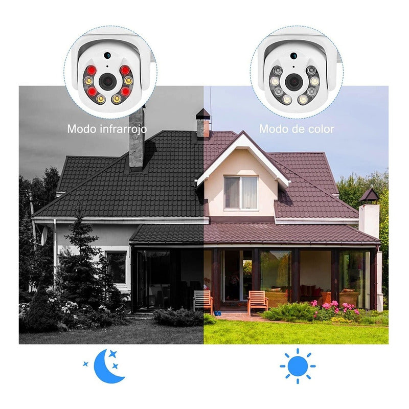 Cámara Seguridad Wifi Cámara Ip Infrarrojo 1080p Impermeable