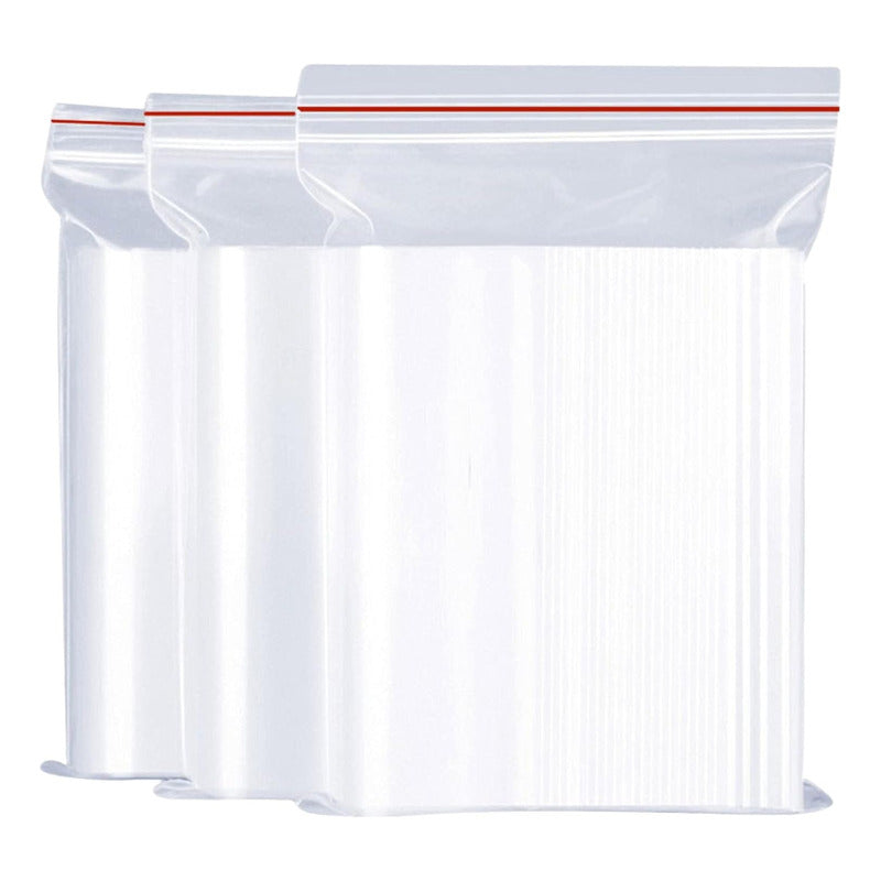 Pack 100 Bolsas Herméticas Transparente 17x24cm Bolsa Plasti